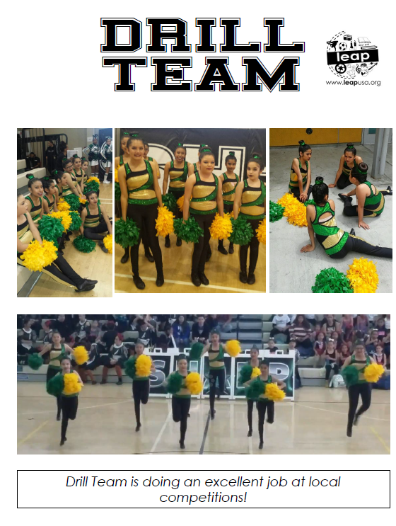 leap drill team performing at a competition